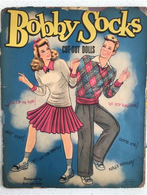 Vintage Bobby Socks Paperdoll Book - Etsy UK