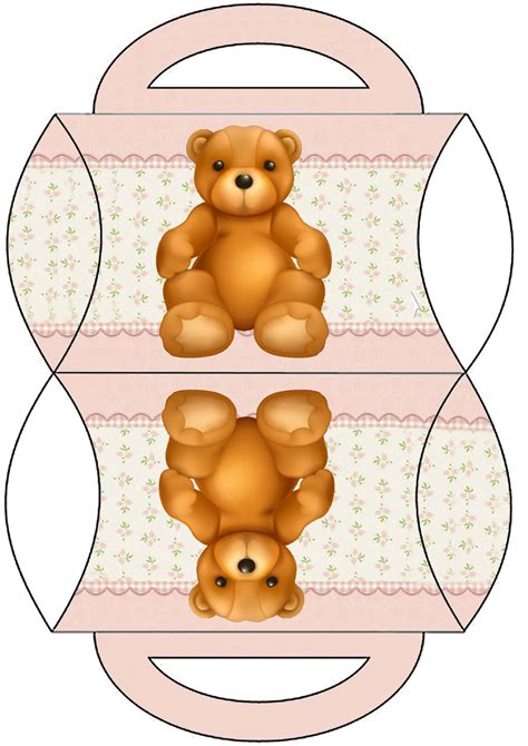 bear tread bag | Gift box template, Mini envelopes template, Pillow box