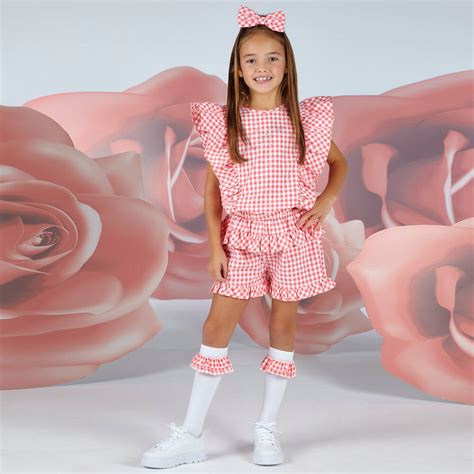 A Dee - Girls White & Pink Knee High Socks | Childrensalon Outlet