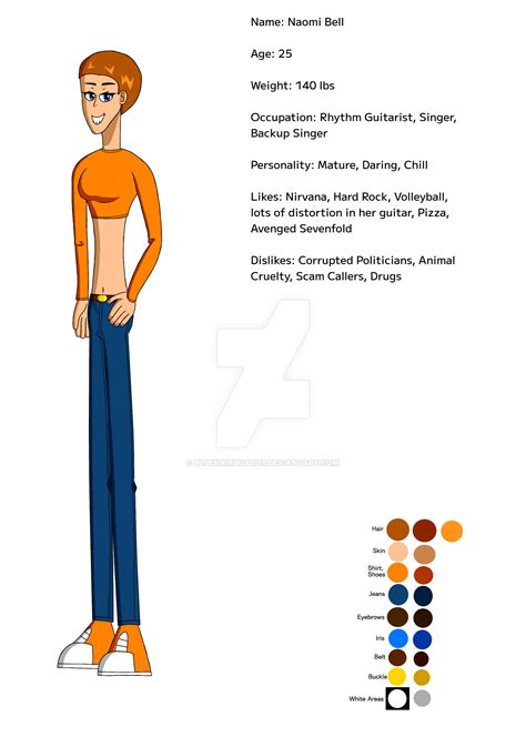 Naomi Bell (Redesign) Character Reference by BlueHairBoy2015 on DeviantArt