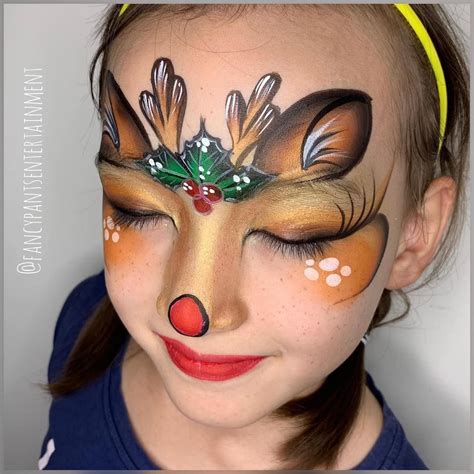 47 best ideas for coloring | Rudolph Face Paint