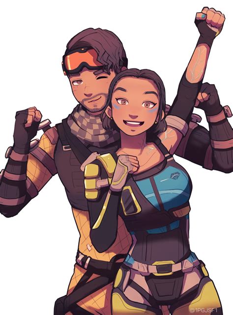 mirage and conduit (apex legends) drawn by pipa_(1pgjsf1) | Danbooru