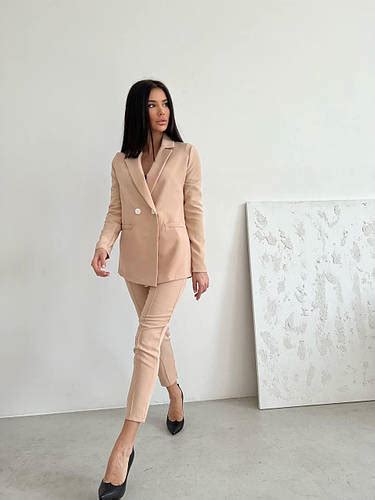 Женский деловой брючный костюм S-M L-XL 2XL-3XL (42-44 46-48 50-52 ...