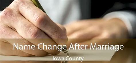 how to legally change your name in iowa after marriage