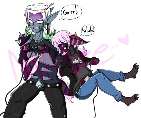 (commission) Nixxiom and the Bea by LadyMatze on Newgrounds