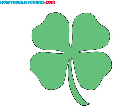 how to draw a clover
