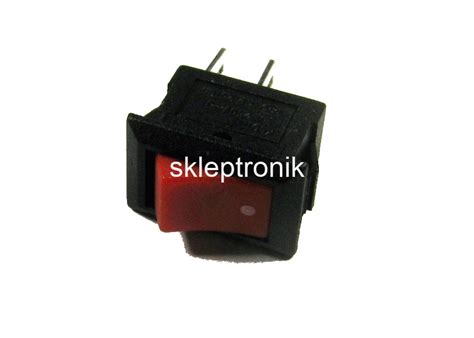 Przełącznik koł. ON/OFF czerw. SW-SMRS-101-1 2szt