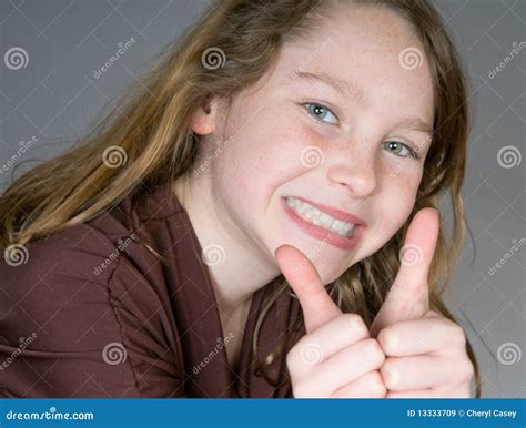 young girl  positive stock image image  cute confident
