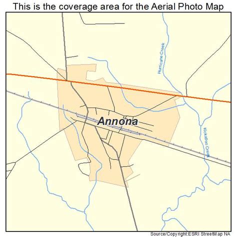 Aerial Photography Map of Annona, TX Texas