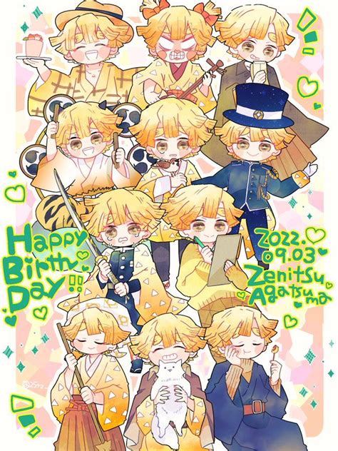 ⚡️Happy Birthday Zenitsu agatsuma⚡️ in 2024 | Anime wallpaper, Slayer ...