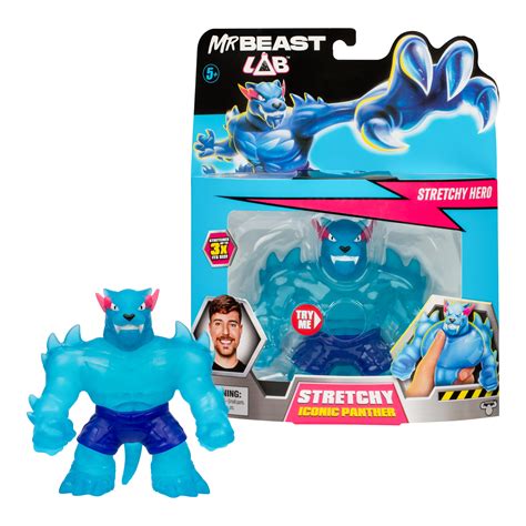 MrBeast Lab Heroes of Goo Jit Zu Goo Iconic Panther Action Figure, Ages