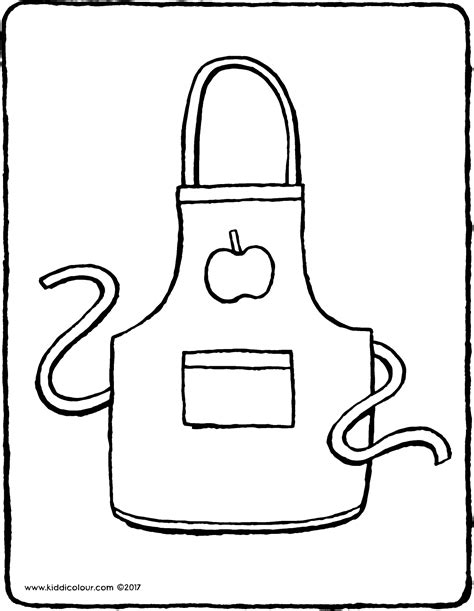 Apron Coloring Page at GetDrawings | Free download