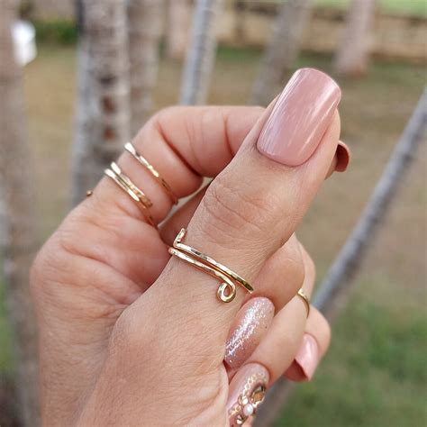 gold filled thumb ring adjustable thumb ring  women handmade