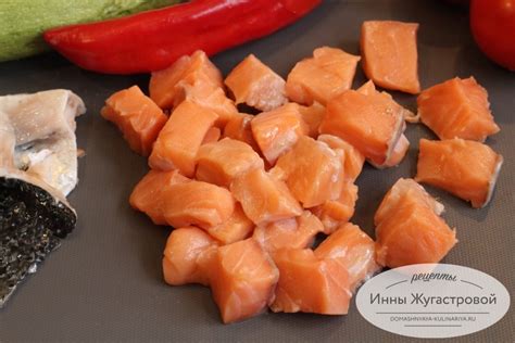 Семга на шпажках | Домашняя кулинария