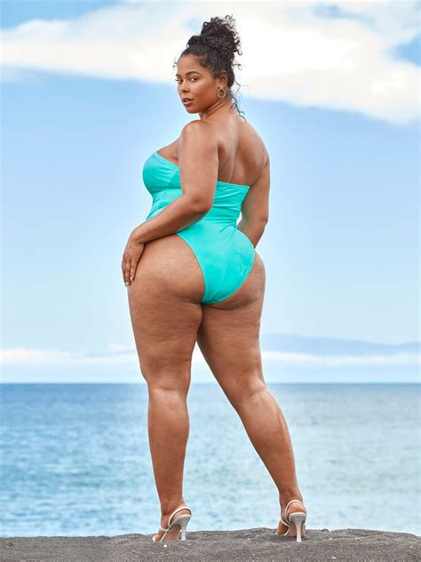 Plus Size 'Agent M' Lace-Up Swimsuit - Tabria Majors X FTF | Fashion to