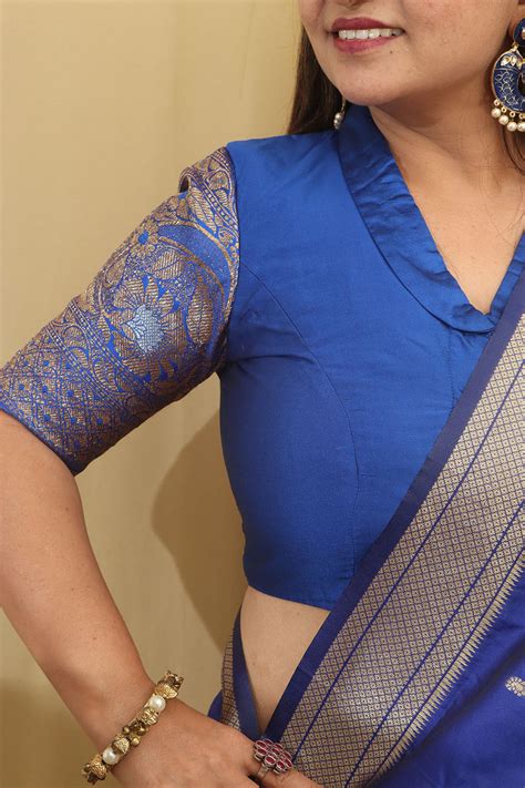 buy designer blouses blu  women    price