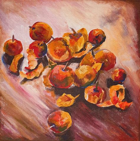 Картина «Яблоки». Размер: 40x40 (см). Художник Адамец Мария - Купить ...
