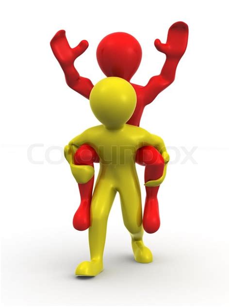 Eine Person aus dem zweiten Mann auf dem ... | Stock Bild | Colourbox