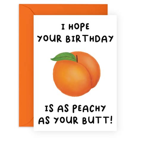 Peachy Butt Birthday Card | Central23 – Outer Layer