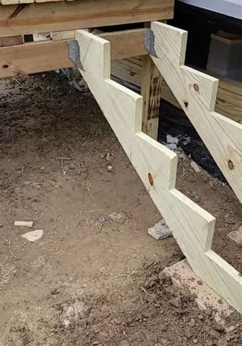 how to install stringers for stairs