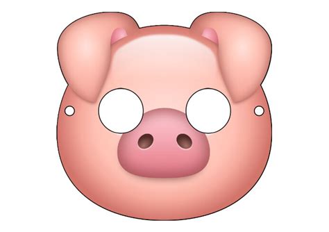 Pig Mask Template