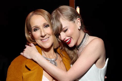 Taylor Swift and Céline Dion make up backstage after awkward Grammy handoff