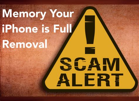 Memory Your iPhone is Full Scam - How to Remove It [Free]