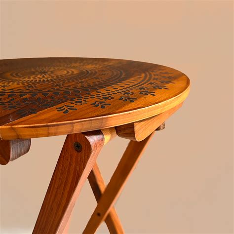 shop multipurpose folding table teak wood blooming teak table