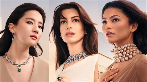 Энн Хэтэуэй, Лю И Фэй и Зендая в рекламе юбилейной коллекции BVLGARI ...