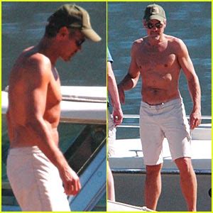 George Clooney: Shirtless by Sea | George Clooney, Shirtless : Just Jared