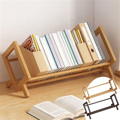 Flash Deals! mtvxesu Desktop Organizer Book Storage Rack Multipurpose