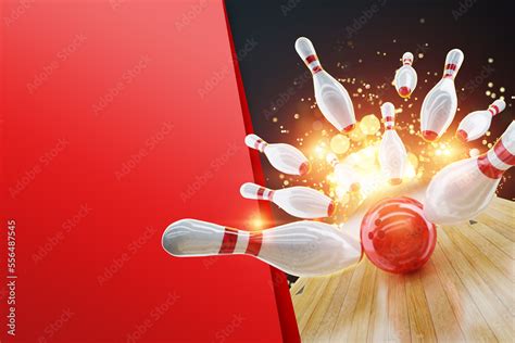 Bowling Poster for advertising, poster for the site, modern design ...