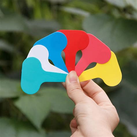 Купить 50 шт./компл. садовый инструмент т-формы пластиковые этикетки ...