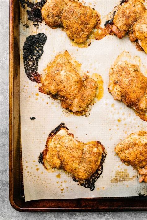Crispy and Juicy Baked Boneless Chicken Thighs - Our Salty Kitchen