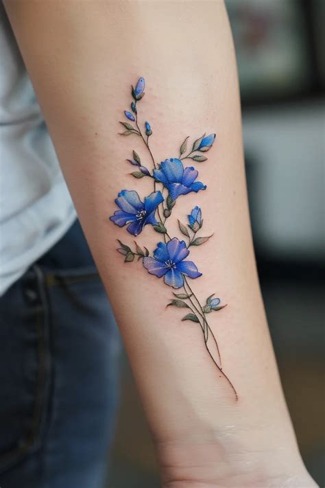 36 Feminine Floral Color Tattoos That Look Beautiful