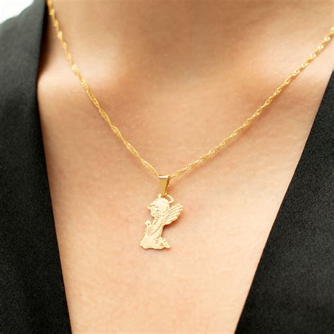 Guardian Angel Necklace (Gold) | Moonlistic