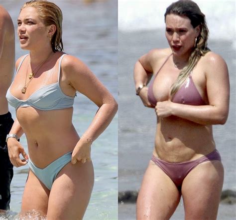 Bikini Show: Florence Pugh vs Hilary Duff : r/CelebBattles