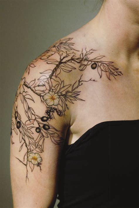 Olive tree tattoos, Olive tattoo, Branch tattoo