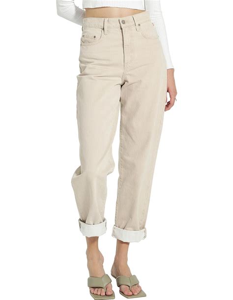 Nobody Denim Sadie Stone Beige High Rise Relaxed Jean | David Jones