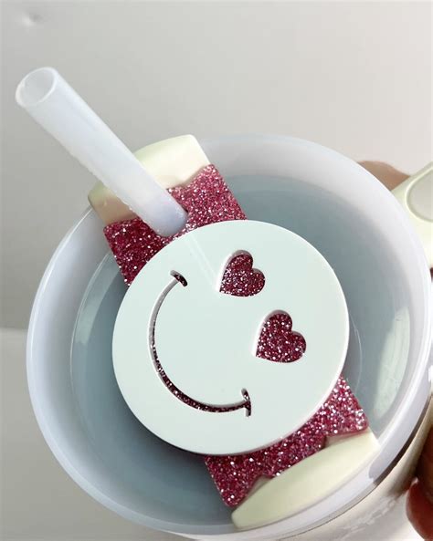 30 OUNCE Stanley Smiley Face Tumbler Topper - Etsy
