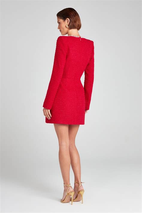 Natalie Red Dress – NADINE MERABI