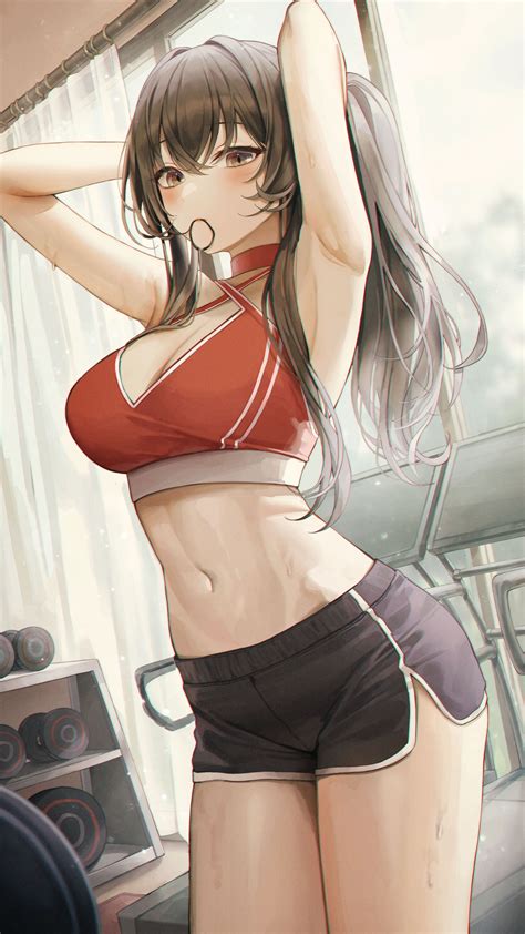 Workout [Original] (2953x5250) : r/Animewallpaper