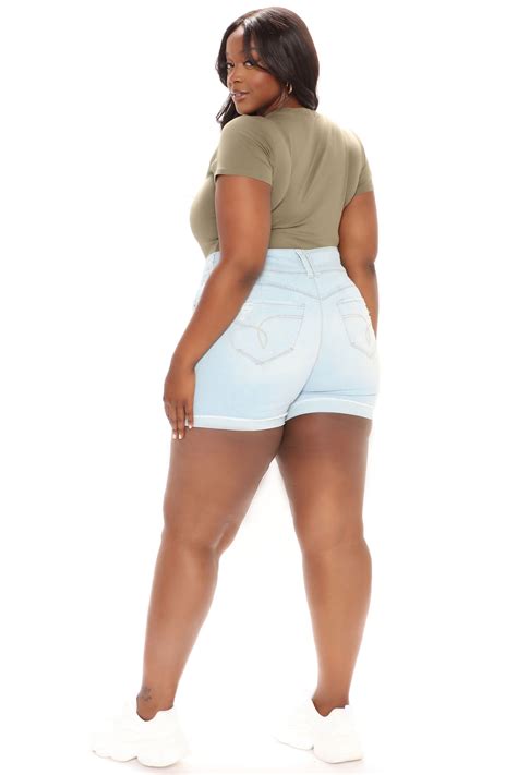 Alexis Booty Booty Shorts - Light Blue Wash | Fashion Nova