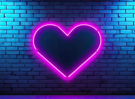 neon heart stock  images  backgrounds