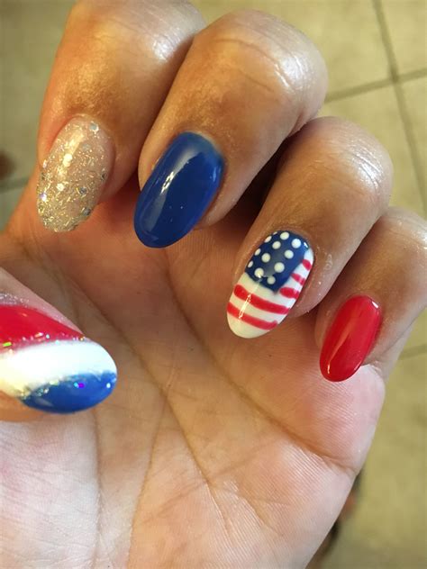 simple fourth of july nails easy 5