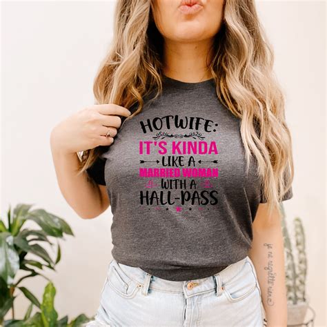 Hall Pass Wife/hotwife/couples Shirts/sexy Top/porn/slut/big Tits/big