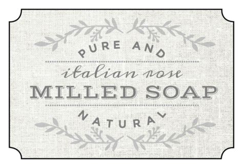 Vintage Milled Bath Soap Product Label Template | OnlineLabels®