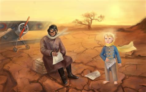Иллюстрация Маленький принц в стиле 2d, cg, компьютерная графика