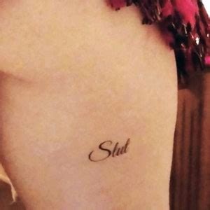 Slut - Temporary Tattoo - Etsy