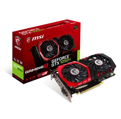 MSI GeForce GTX 1050 Ti GAMING X - 4GB GDDR5 RAM - Grafikkort | Billig